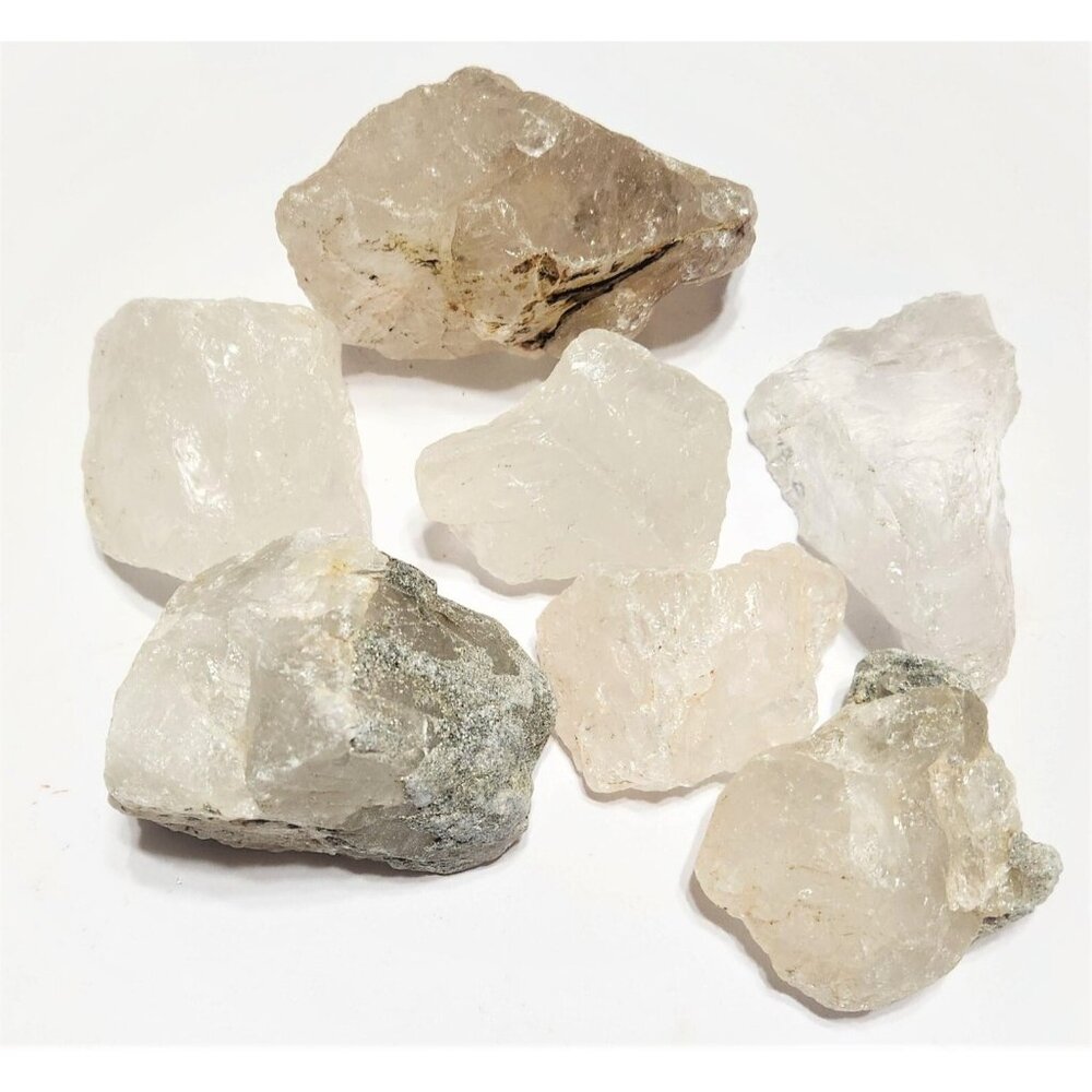 Clear Quartz Natural Rough Raw White Clear Crystal Gemstone Mineral from India